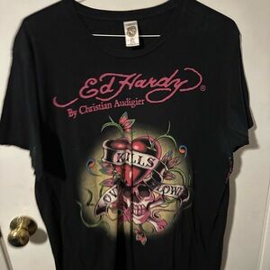 Vintage Ed Hardy T Shirt - Love Kills Slowely